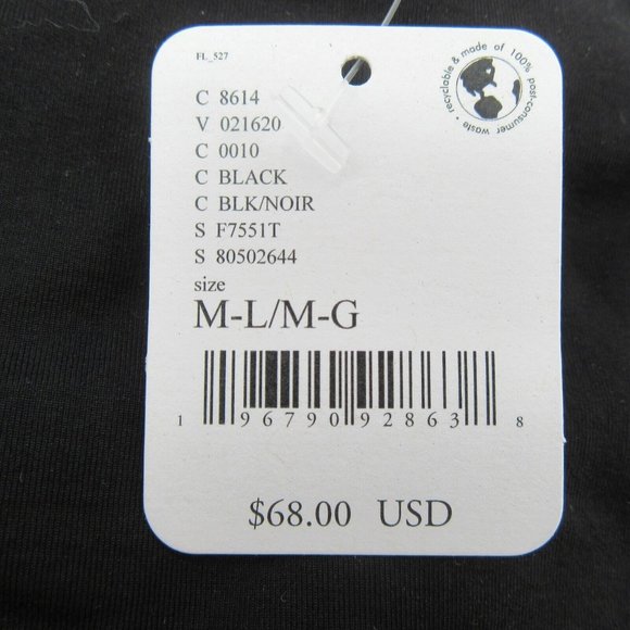 Free People Movement Good Karma Logo Sports Bra Top Women's Size M/L Black NEW - Picture 9 of 9